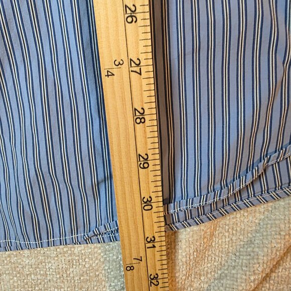 Ralph Lauren Classic Fit Striped Button Down Shirt Men’s XXL Blue Long Sleeve Po - Picture 6 of 7